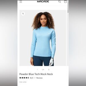 Macade Sage Tech Mock Neck Knit